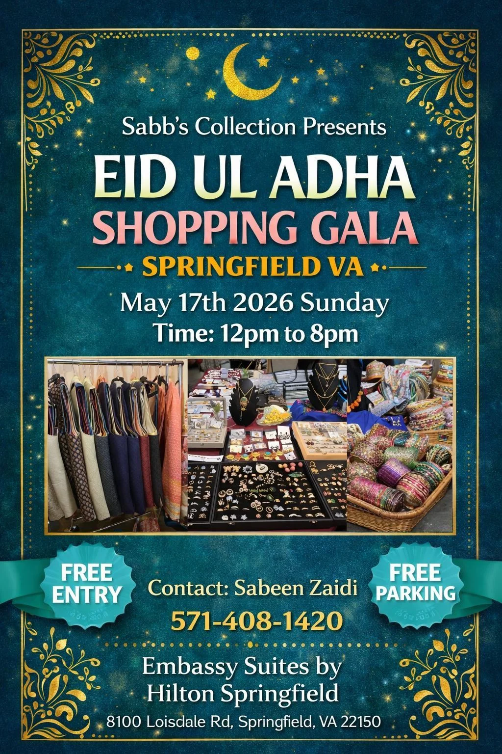 Sabb's Collection Eid Ul Adha Shopping Gala Springfield VA
